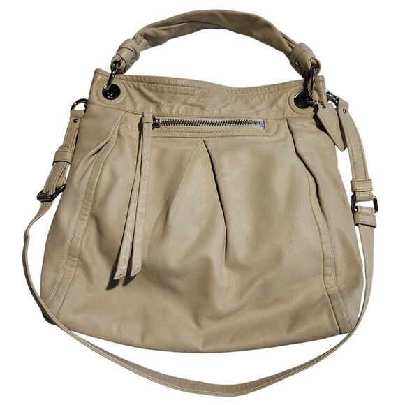 Coach Leather Hobo Shoulder Crossbody Bag Style 13411 Off-White Silver Hardware - Picture 5 of 16